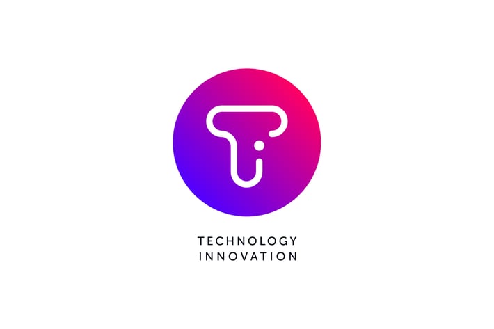 Technology Innovation T Letter Logo Template