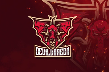 Devil Dragon Esport Logo Template