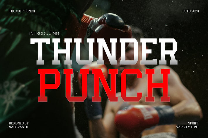 Thunder Punch Sport Font