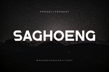 Saghoeng - Modern Sansserif Font