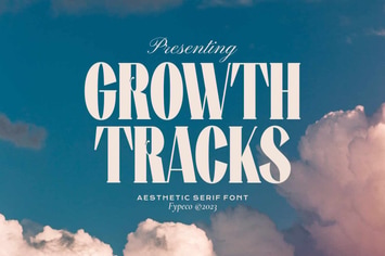 Growth Tracks - Aesthetic Serif Font