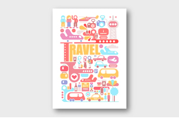 Airport, Travel vector illustration with/black