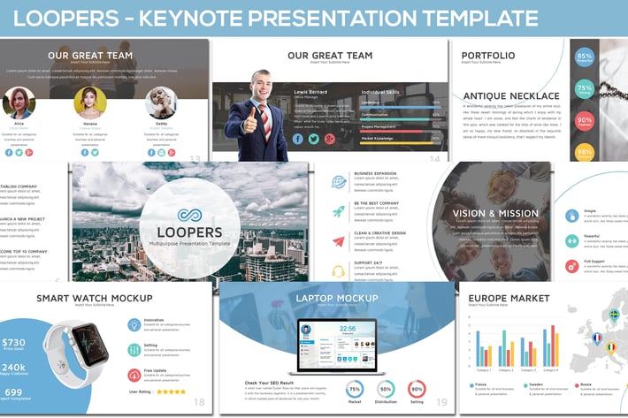 Loopers - Multipurpose Keynote Template