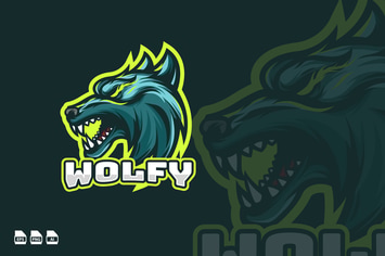 WOLF MASCOT LOGO