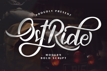OstRide | Modern Bold Font
