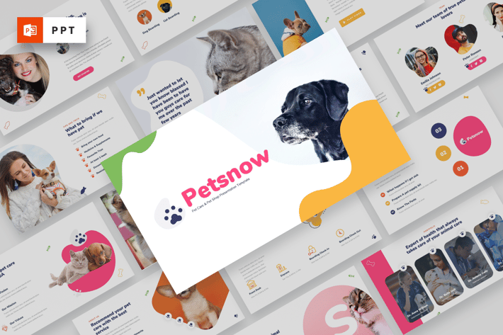 Petsnow - Pet Care & Pet Shop Powerpoint Template