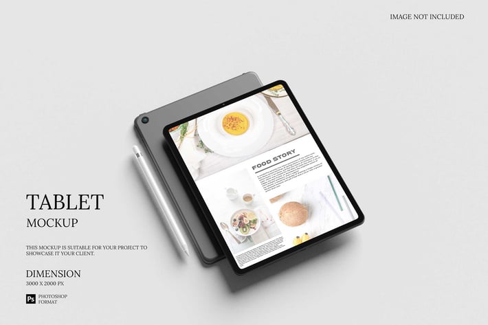 Stylish iPad / Tablet - Mockup