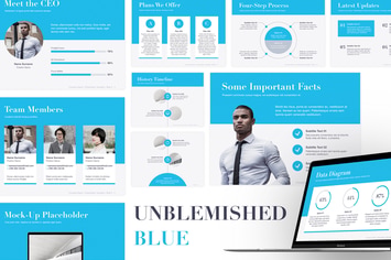 Unblemished Blue PowerPoint Template