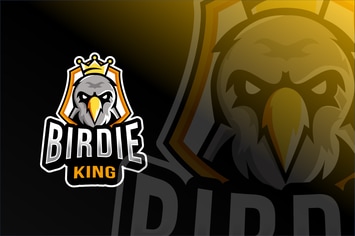 Birdie King Esport Logo Template