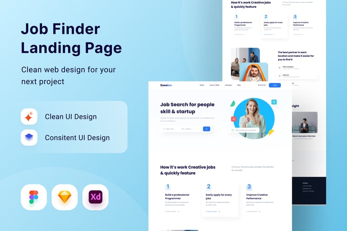 Job Finder Landing Page
