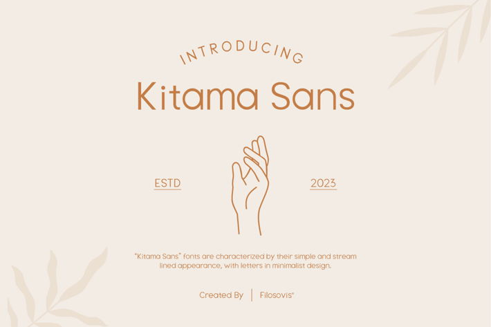Kitama Sans Font | Sans Serif