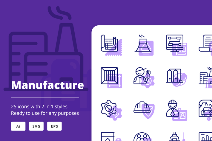 Manufacture (Line and Solid)