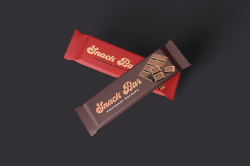 Snack Bar Packaging Mockups
