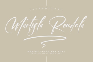Martisla Rondela Modern Signature Font