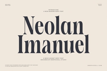 Neolan Imanuel Modern and  Elegant Serif Font Text