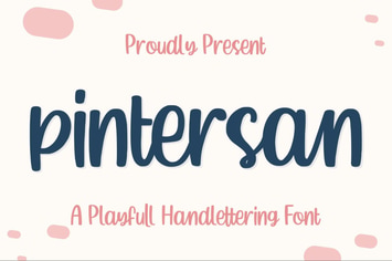Pintersan a Crafter Font