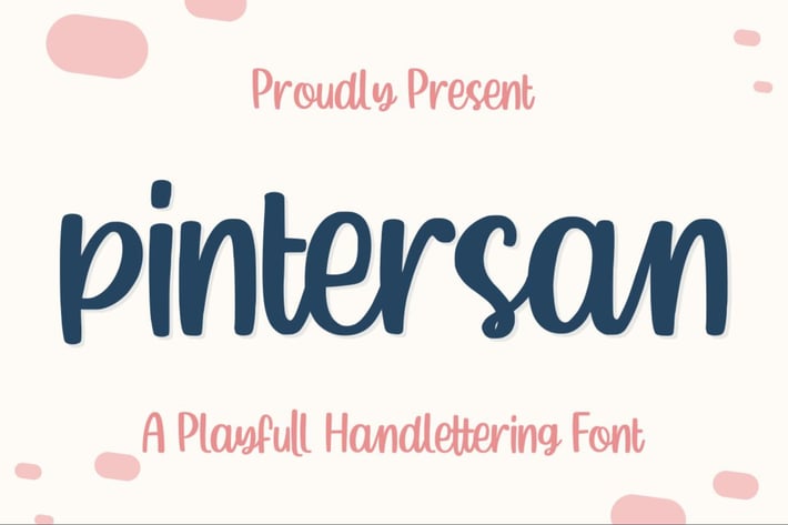 Pintersan a Crafter Font