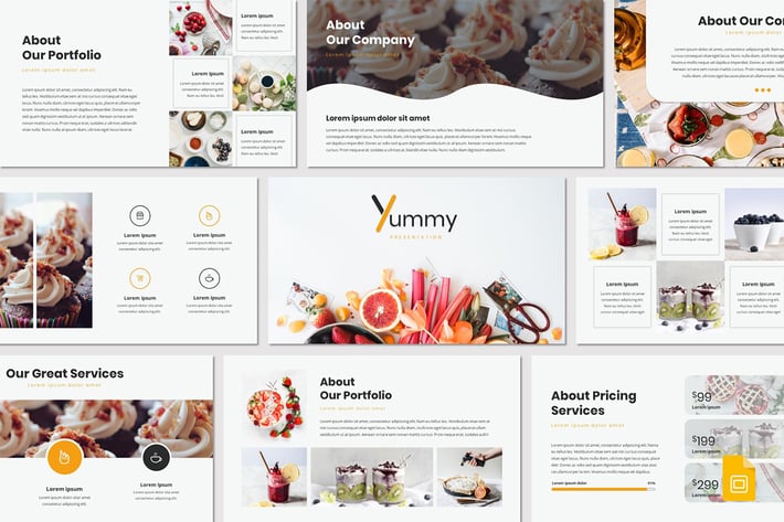 Yummy - Google Slides Template