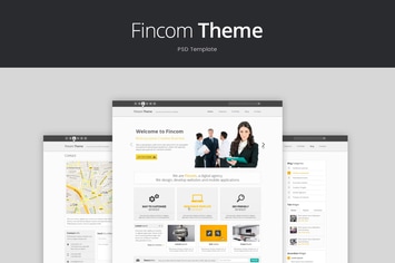 Fincom – Business PSD Template
