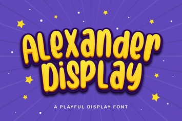 Alexander Display - Playful Display Font