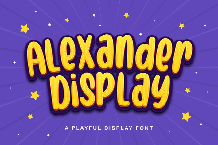 Alexander Display - Playful Display Font