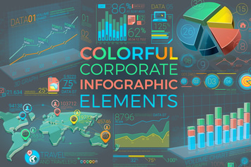Colorful Corporate Infographic Elements 