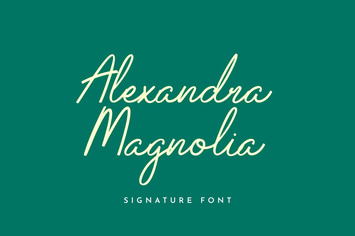 Alexandra Magnolia Signature Font