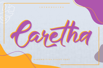 Caretha | Handwritten Script Font