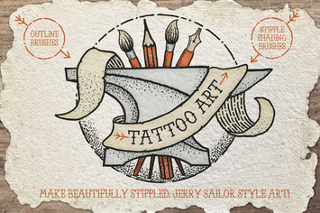 Tattoo Style Art Brushes