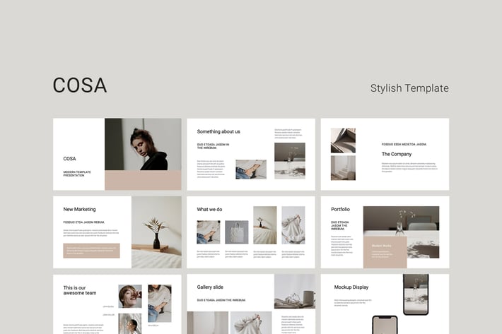 COSA - Powerpoint Stylish Template