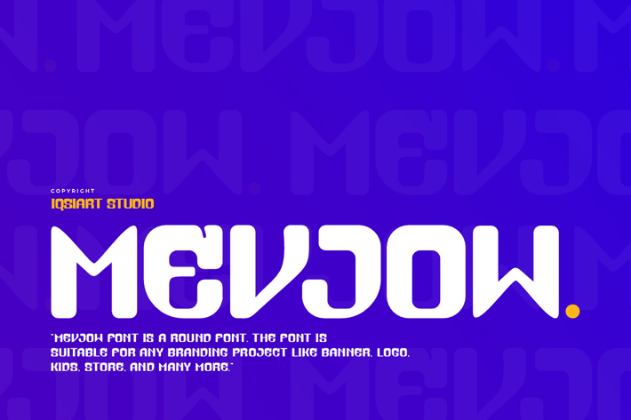 Mevjow - Round Font