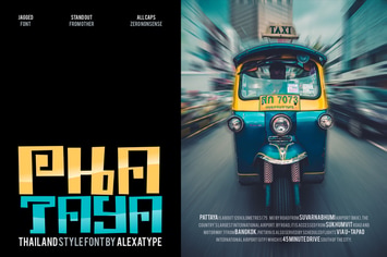 Phataya - Thailand Style Font