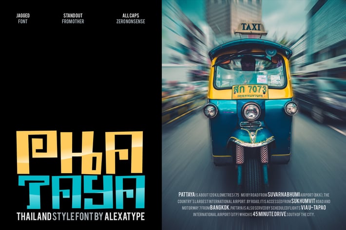 Phataya - Thailand Style Font