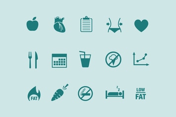 15 Diet Icons