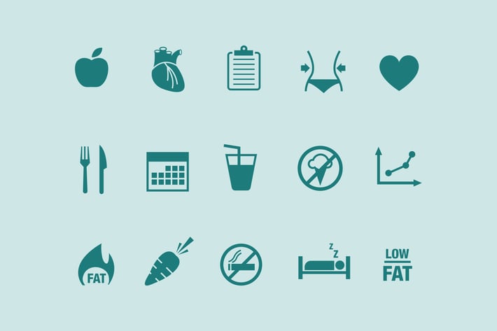 15 Diet Icons