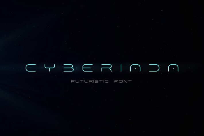 Cyberiada Font Technology Crypto Metaverse Style