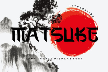 Matsuke - Japanese Style Display Font