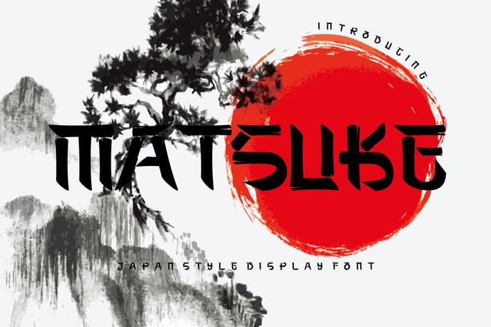 Matsuke - Japanese Style Display Font