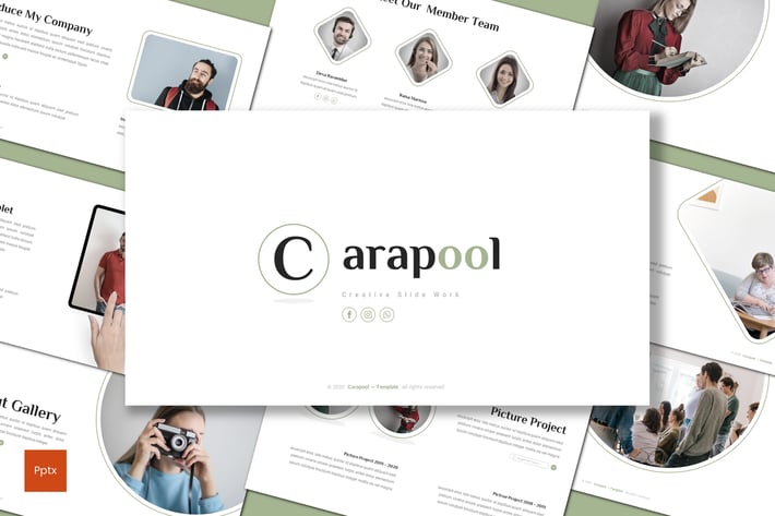 Carapool - Minimalist Powerpoint Template