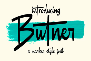 Butner - Marker Font