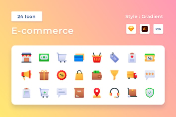 E-Commerce Gradient Icon