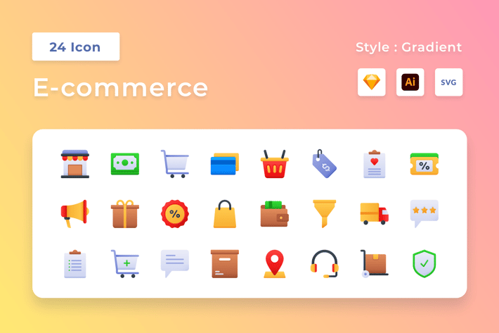E-Commerce Gradient Icon