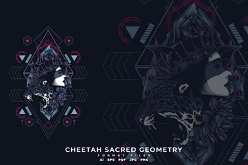 Cheetah Scared Geometry