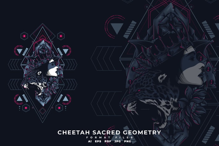 Cheetah Scared Geometry