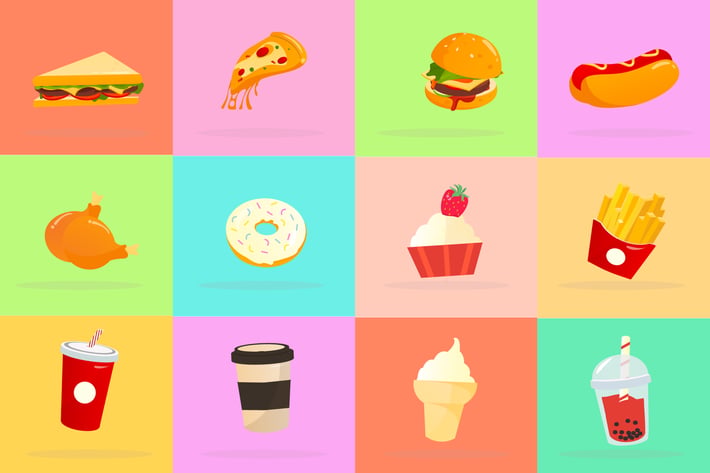 Popular Food Icon Pack