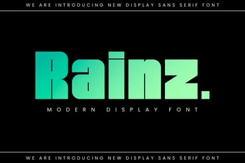 Rainz Sans Serif Font