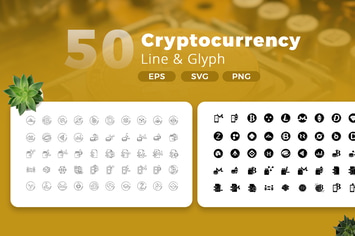 50 Cryptocurrency Icon Pack