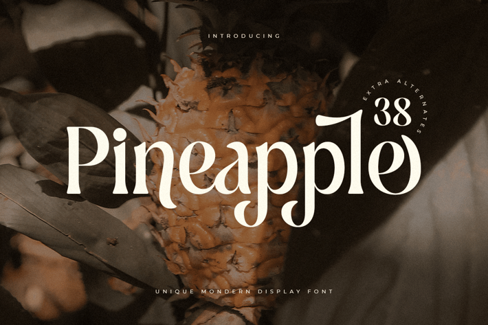 Pineapple - Unique Retro Vintage Display Font