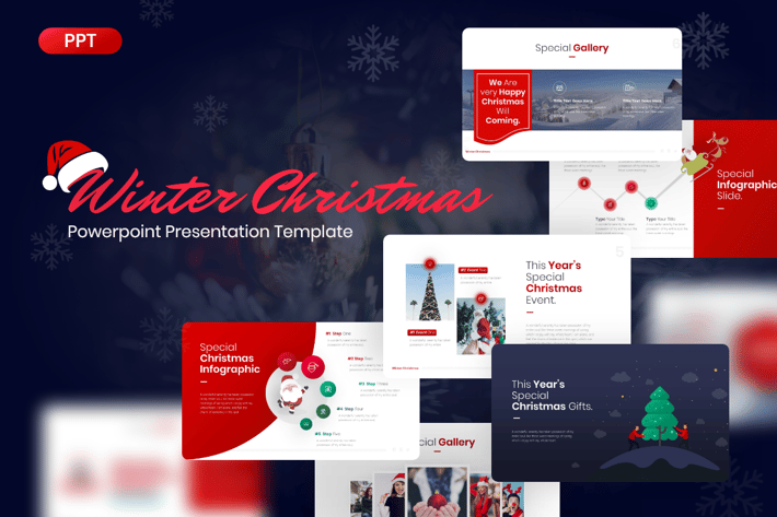 Winter Christmas Powerpoint Template