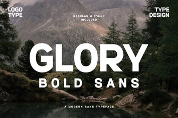 Glory Bold Sans Font Typeface